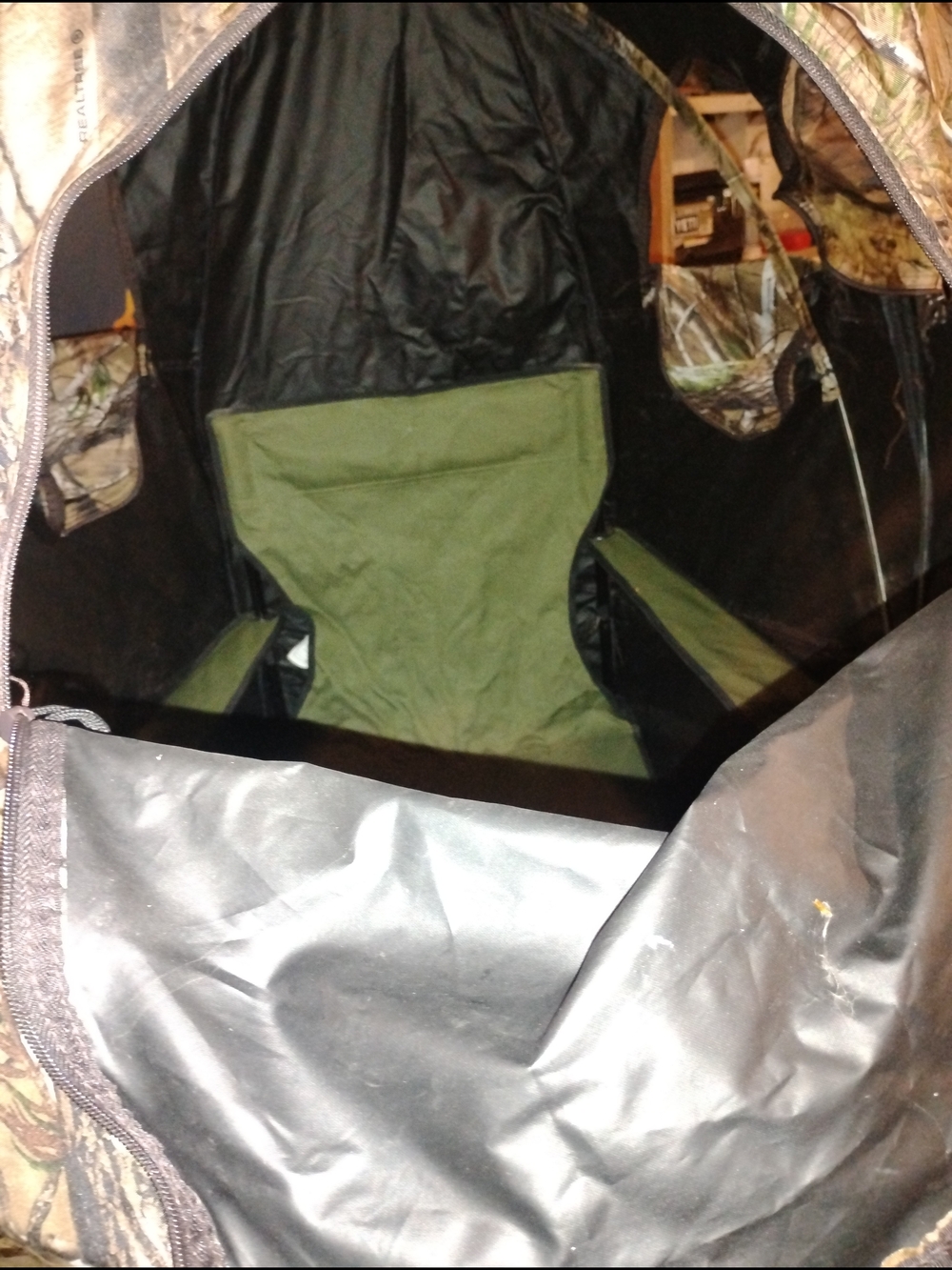 Camouflage Hunting Blind Cover - Realtree-Style Brown Camo - Picture 4 of 7